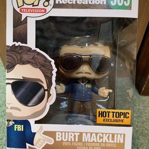Funko Pop #503 Burt Macklin Parks & Recreation Hot Topic Exclusive Correct Spell